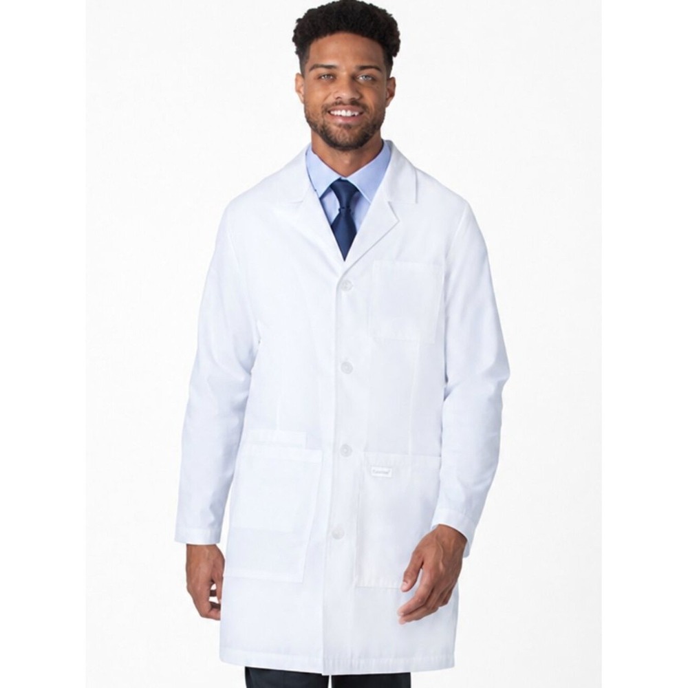 Landau 3610SC Unisex Lab Coat XS White 4 Pocket Medical Healthcare New Sealed